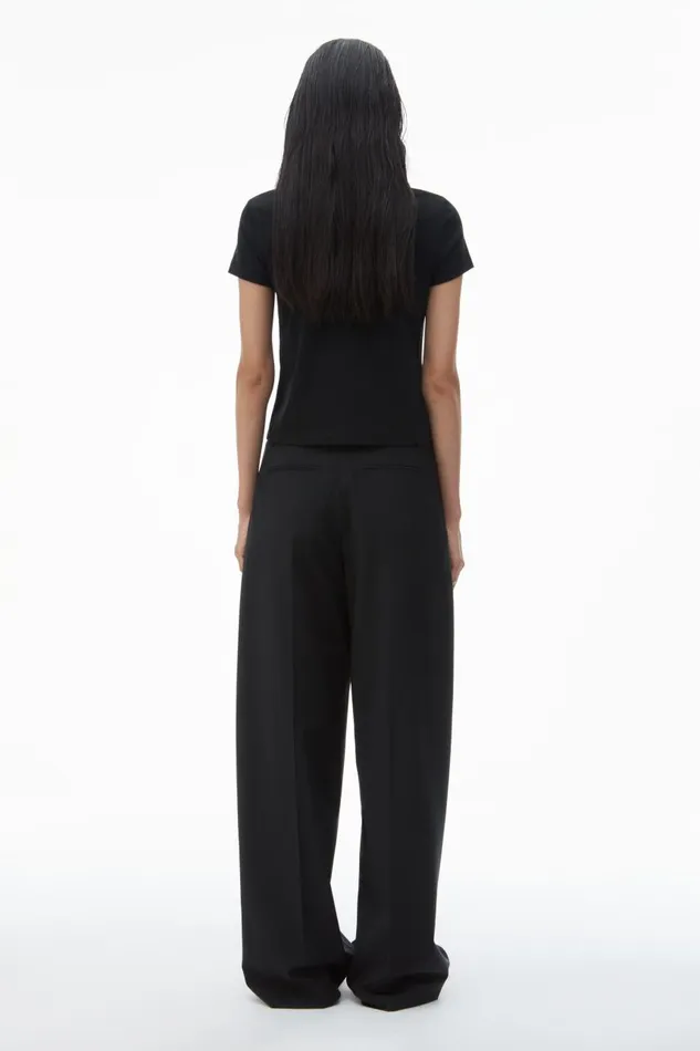 Alexander Wang TShirts Women Shrunken Tee In High Twist Jersey
