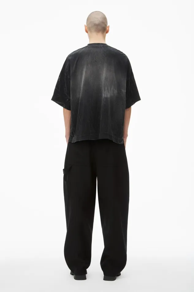 Alexander Wang Tops Men Distressed Wash Tee In Cotton