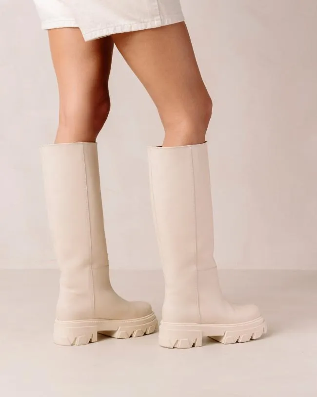 ALOHAS Boots Katiuska 8211 White Leather Boots 8211 Women