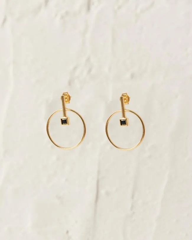 ALOHAS Jewelry Passion Fruit 8211 Gold And Black Earrings 8211 Women