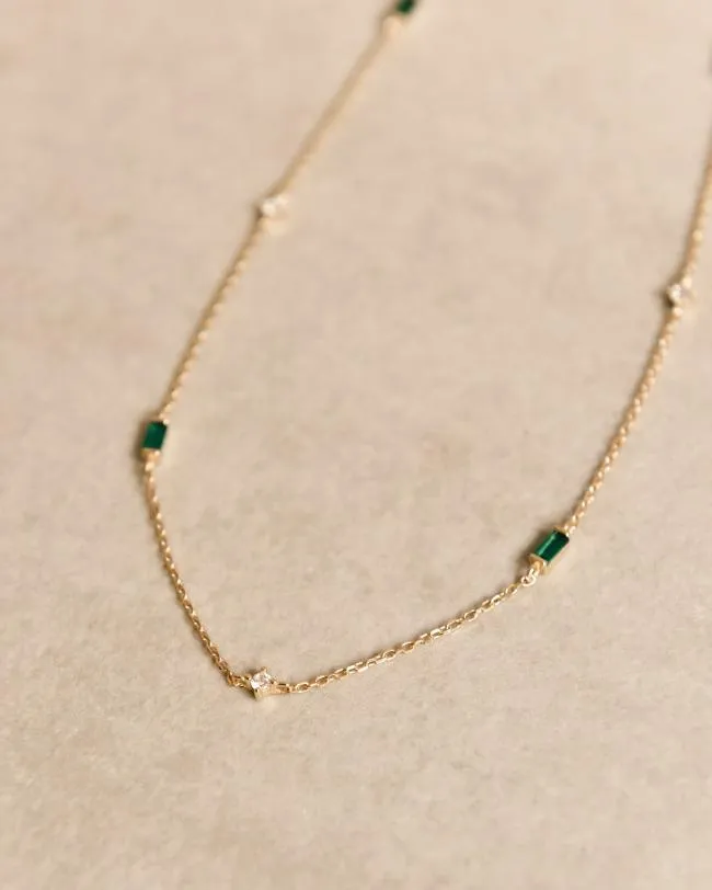 ALOHAS Jewelry Tamarillo 8211 Gold And Green Necklace 8211 Women