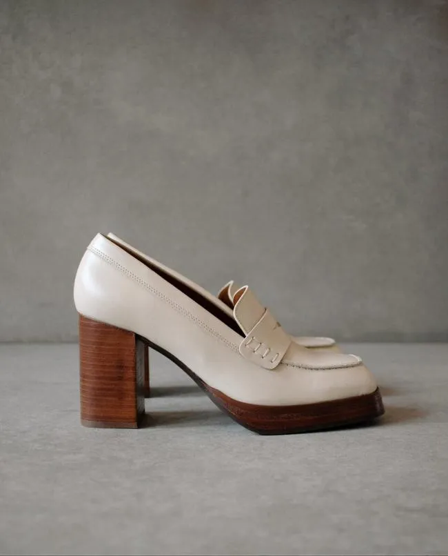 ALOHAS Loafers Busy 8211 White Leather Loafers 8211 Women