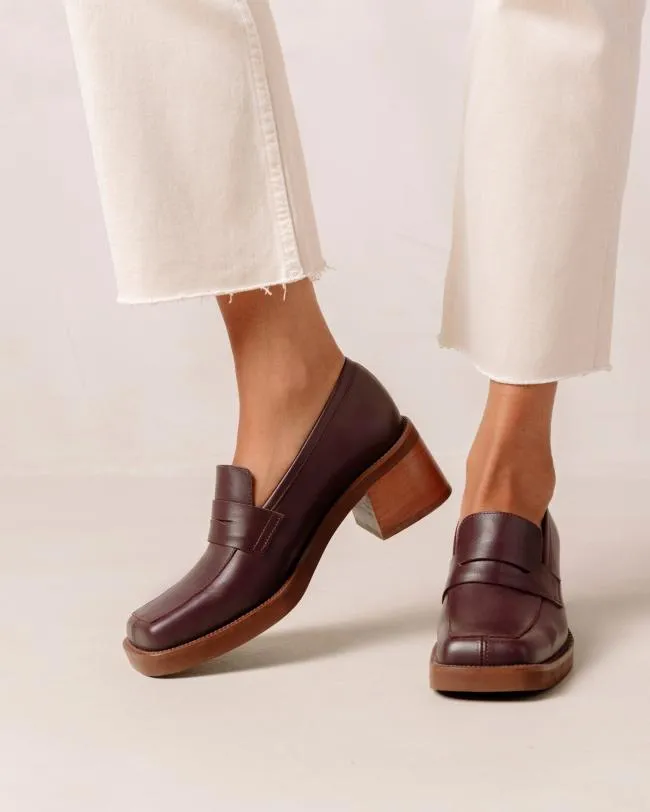 ALOHAS Loafers Roxanne 8211 Red Leather Loafers 8211 Women