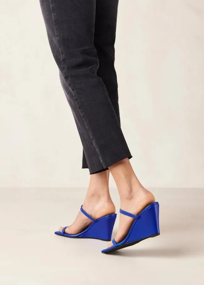 ALOHAS Mules Paixao 8211 Blue Wedge Mules 8211 Women