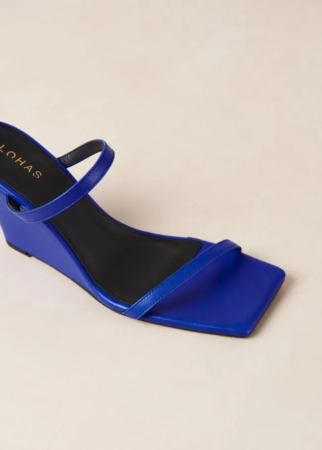 ALOHAS Mules Paixao 8211 Blue Wedge Mules 8211 Women