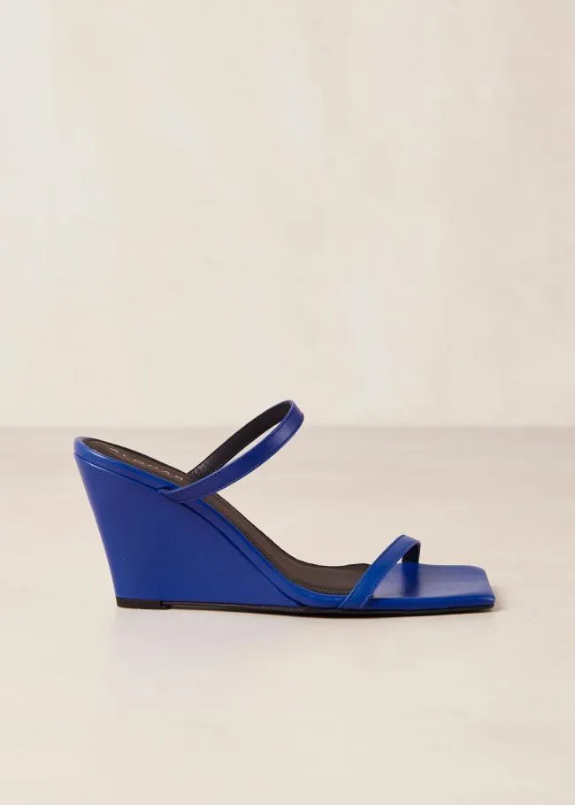 ALOHAS Mules Paixao 8211 Blue Wedge Mules 8211 Women