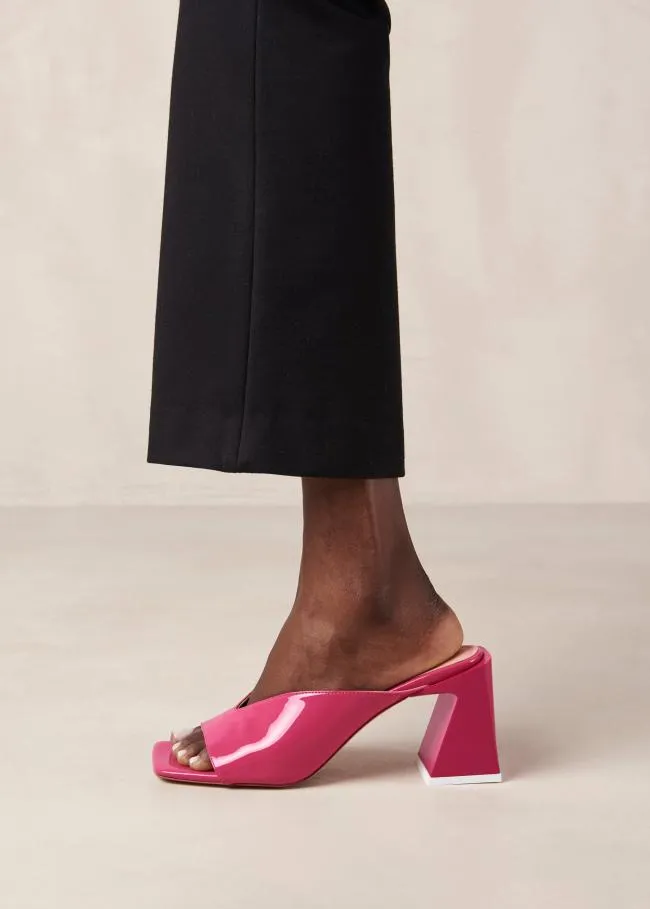 ALOHAS Mules Tasha 8211 Pink Leather Mules 8211 Women