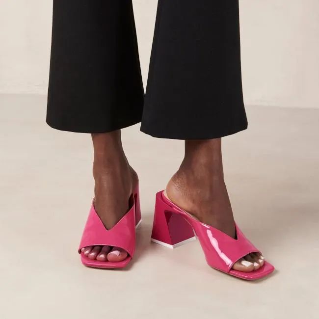 ALOHAS Mules Tasha 8211 Pink Leather Mules 8211 Women