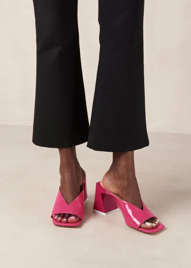 ALOHAS Mules Tasha 8211 Pink Leather Mules 8211 Women