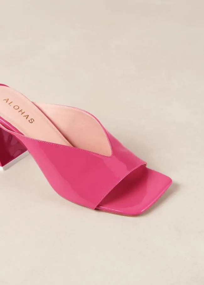 ALOHAS Mules Tasha 8211 Pink Leather Mules 8211 Women