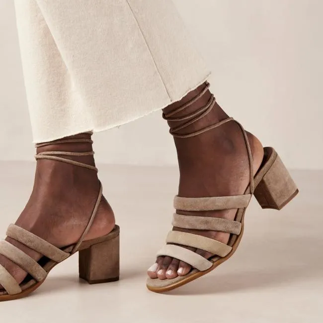 ALOHAS Sandals Letizia 8211 Beige Suede Sandals 8211 Women