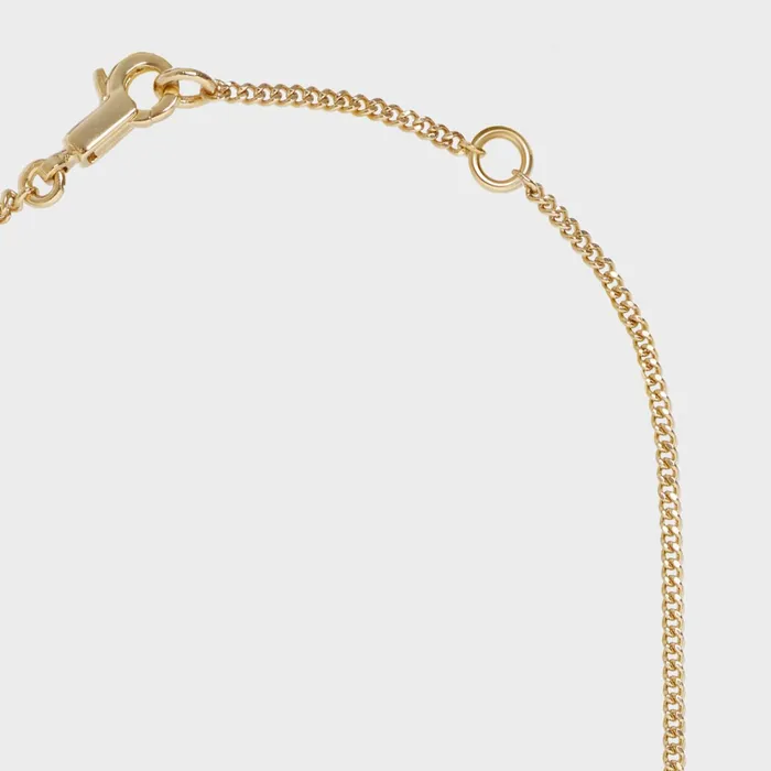 Alphabet J Necklace In Brass With Gold Finish Gold Women CELINE ALPHABET