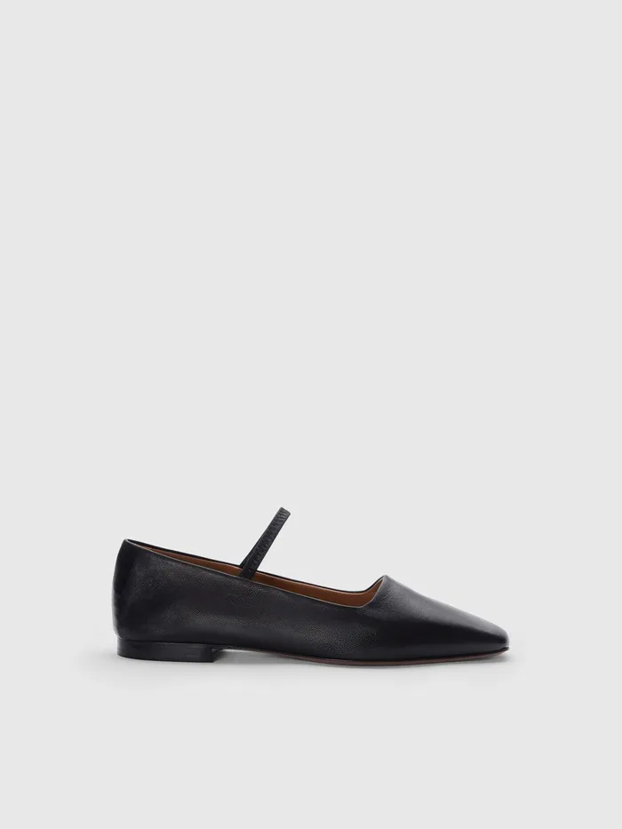 ATP Atelier Icon Shoes Petina Black Nappa Mary Jane Flats Black 8211 Women