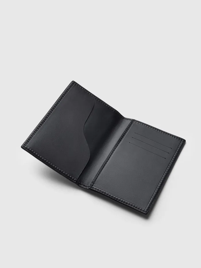 ATP Atelier Small Leather Goods Jelsi Black Leather Passport Holder Black 8211 Women