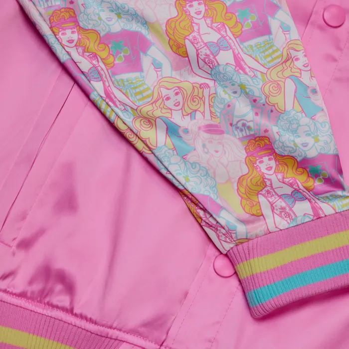 Barbie 65th Anniversary Bomber Jacket Unisex Loungefly Apparel