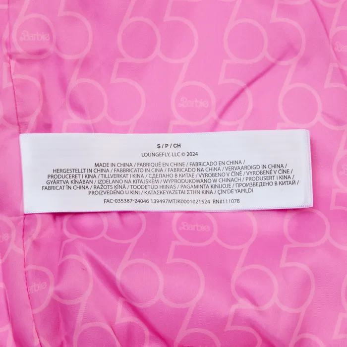 Barbie 65th Anniversary Bomber Jacket Unisex Loungefly Apparel