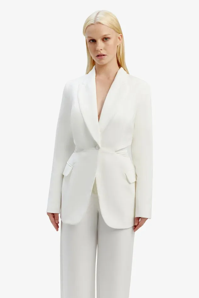 Bardot Blazers Cassian Cut Out Blazer In Ivory 8211 Women Bardot Blazers Cassian Cut Out Blazer In Ivory 8211 Women