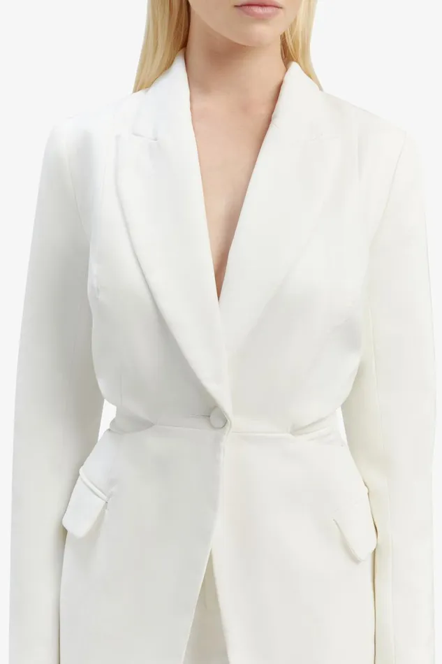 Bardot Blazers Cassian Cut Out Blazer In Ivory 8211 Women Bardot Blazers Cassian Cut Out Blazer In Ivory 8211 Women