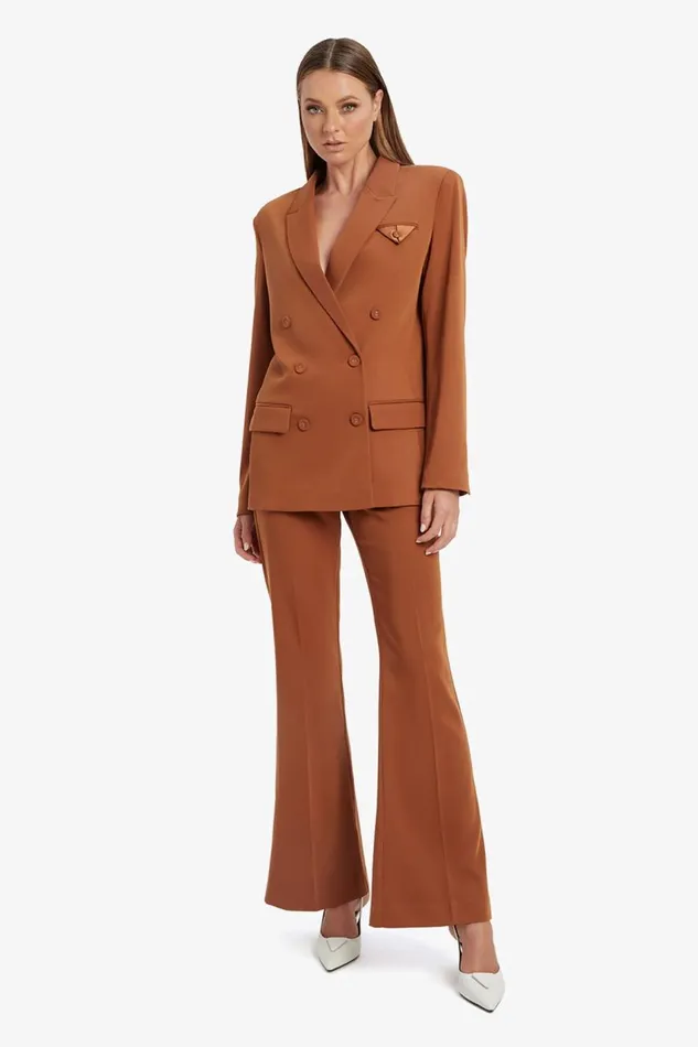 Bardot Blazers Sloane Classic Blazer In Chestnut 8211 Women