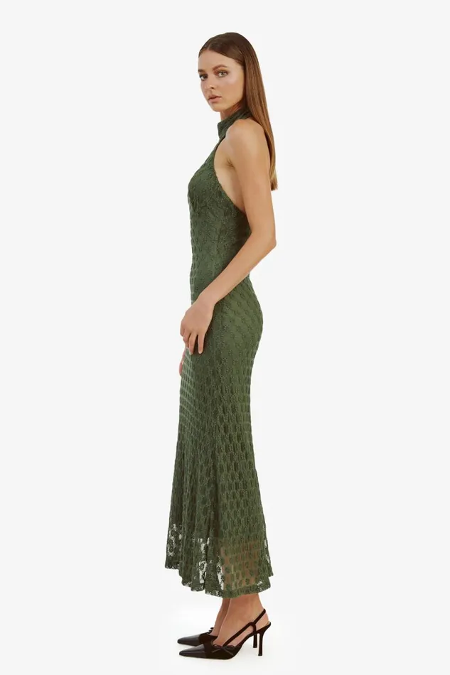 Bardot Day To Night Dresses Adoni Ola Lace Maxi Dress In Khaki 8211 Women Bardot Day To Night Dresses Adoni Ola Lace Maxi Dress In Khaki 8211 Women