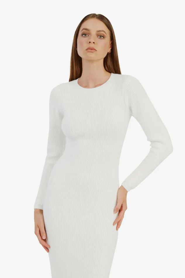 Bardot Day To Night Dresses Kavala Knit Maxi Dress In Ivory 8211 Women