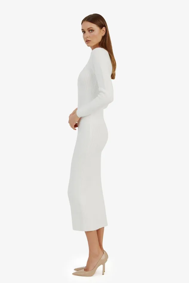 Bardot Day To Night Dresses Kavala Knit Maxi Dress In Ivory 8211 Women