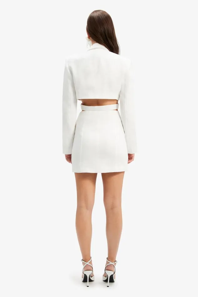 Bardot Day To Night Dresses Tribeca Linen Blazer Dress In Ivory 8211 Women