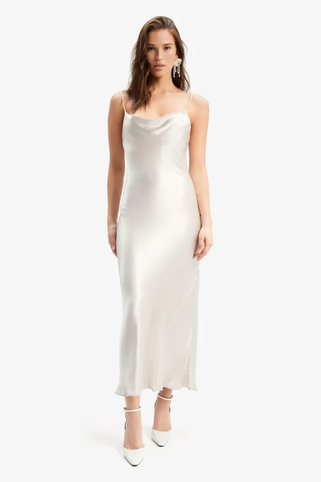 Bardot Day To Night Dresses Trina Slip Dress In Oyster 8211 Women Bardot Day To Night Dresses Trina Slip Dress In Oyster 8211 Women
