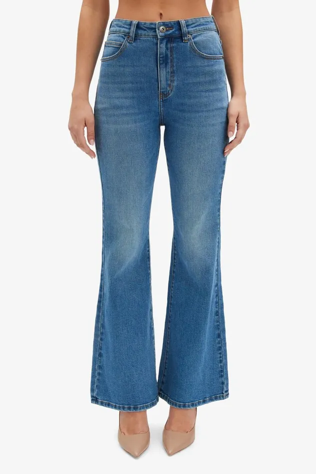 Bardot Flare Jean Ashlynn Hi Boot Leg Jeans In Dark Denim 8211 Women Bardot Flare Jean Ashlynn Hi Boot Leg Jeans In Dark Denim 8211 Women