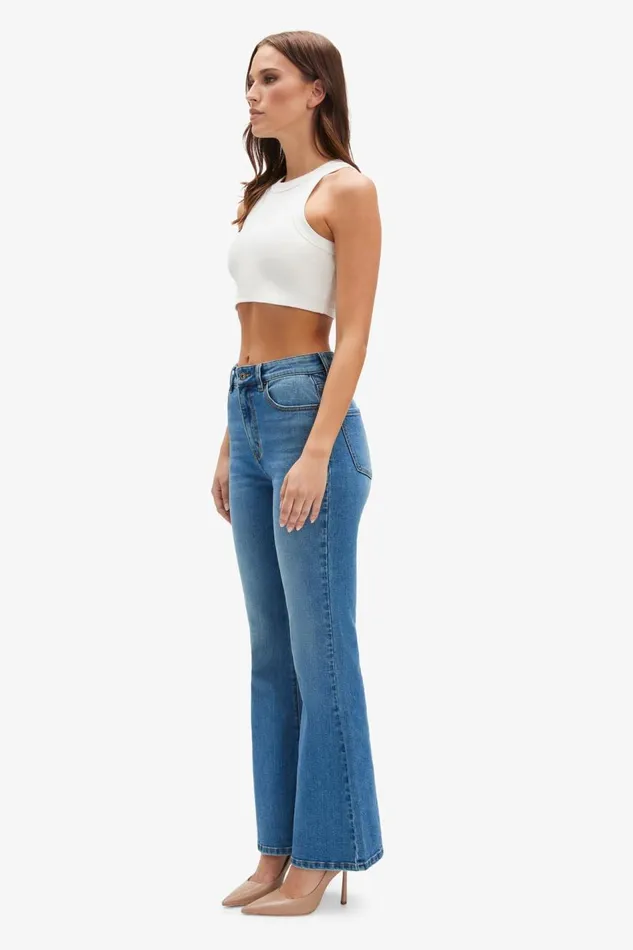 Bardot Flare Jean Ashlynn Hi Boot Leg Jeans In Dark Denim 8211 Women Bardot Flare Jean Ashlynn Hi Boot Leg Jeans In Dark Denim 8211 Women