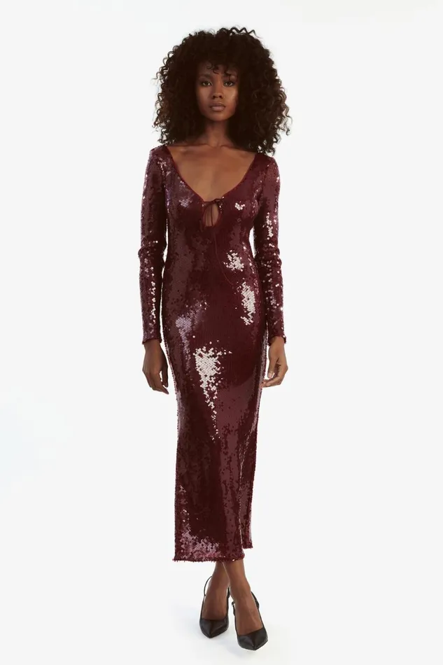 Bardot Party Dresses Verona Sequin Maxi Dress In Burgundy 8211 Women Bardot Party Dresses Verona Sequin Maxi Dress In Burgundy 8211 Women