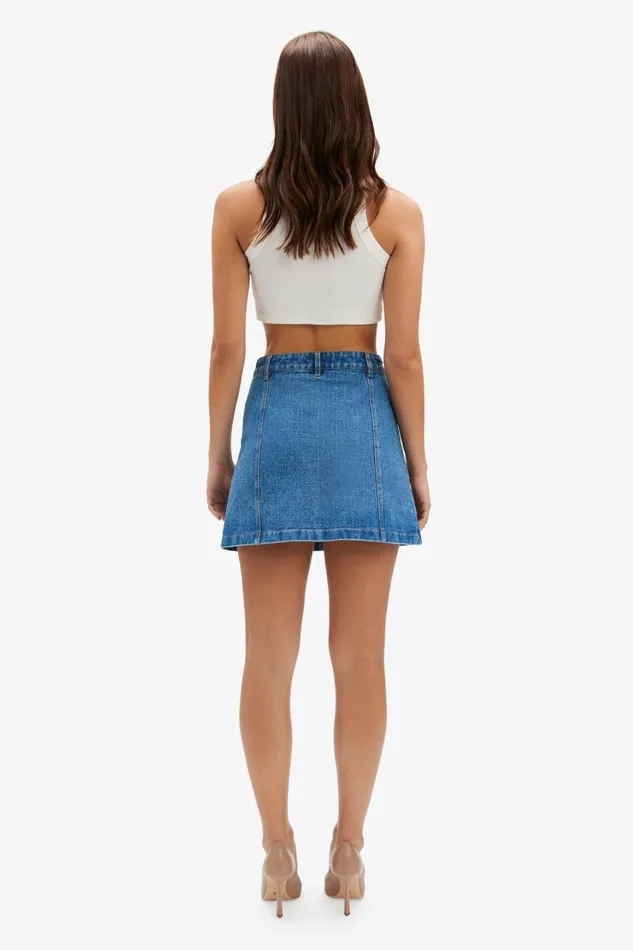 Bardot Skirts Cairo Denim Mini Skirt In Vintage 8211 Women Bardot Skirts Cairo Denim Mini Skirt In Vintage 8211 Women