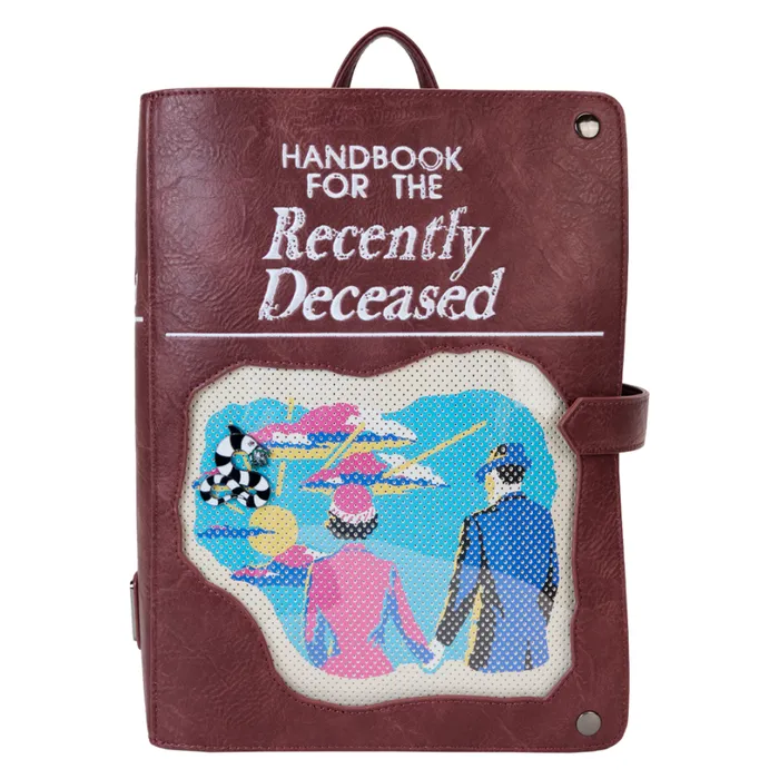 Beetlejuice Handbook For The Recently Deceased Pin Trader Backpack Unisex Loungefly Backpacks Beetlejuice Handbook For The Recently Deceased Pin Trader Backpack Unisex Loungefly Backpacks