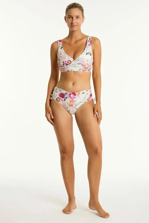 Belle Cross Front Multifit Bra Belle Coconut Women Sea Level Tops