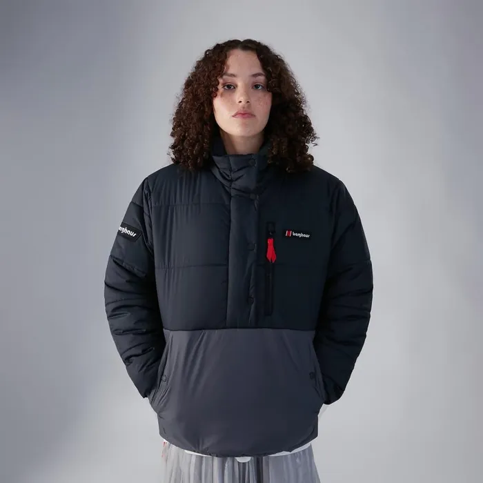Berghaus Insulated Selapass Insulated Half Zip Jacket 8211 Black Grey 8211 Women