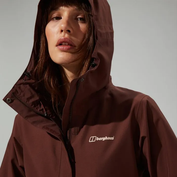 Berghaus Waterproof Omeara Long Waterproof Jacket 8211 Brown 8211 Women