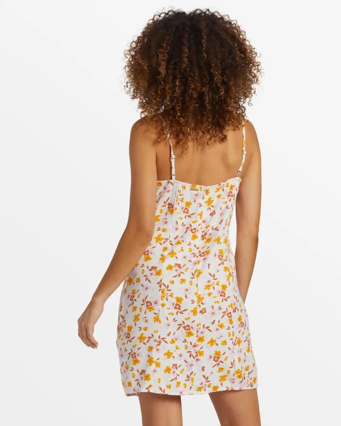 Billabong Dresses Stay Awhile Mini Dress Salt Crystal 8211 Women Billabong Dresses Stay Awhile Mini Dress Salt Crystal 8211 Women