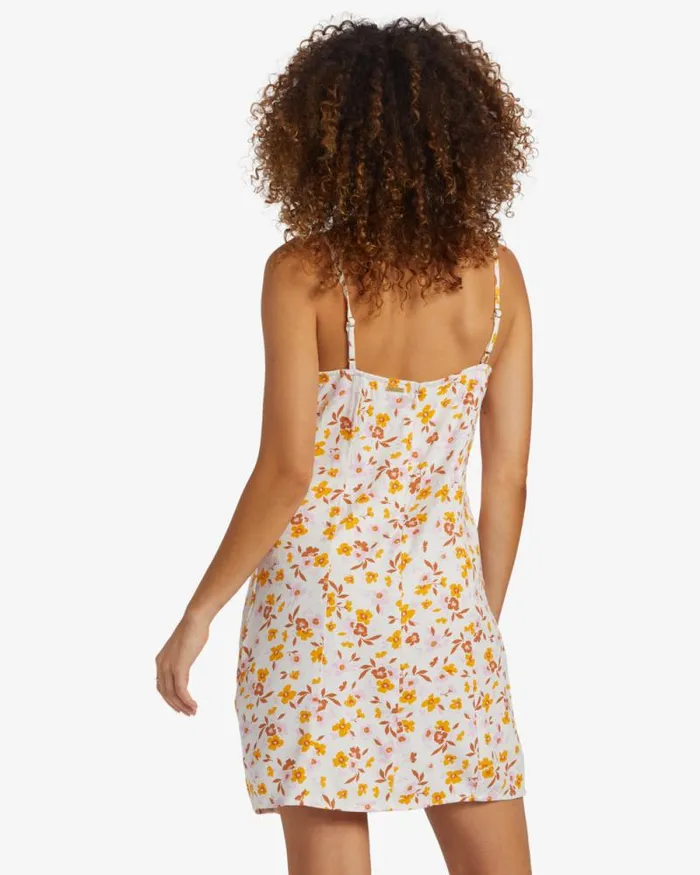 Billabong Dresses Stay Awhile Mini Dress Salt Crystal 8211 Women Billabong Dresses Stay Awhile Mini Dress Salt Crystal 8211 Women