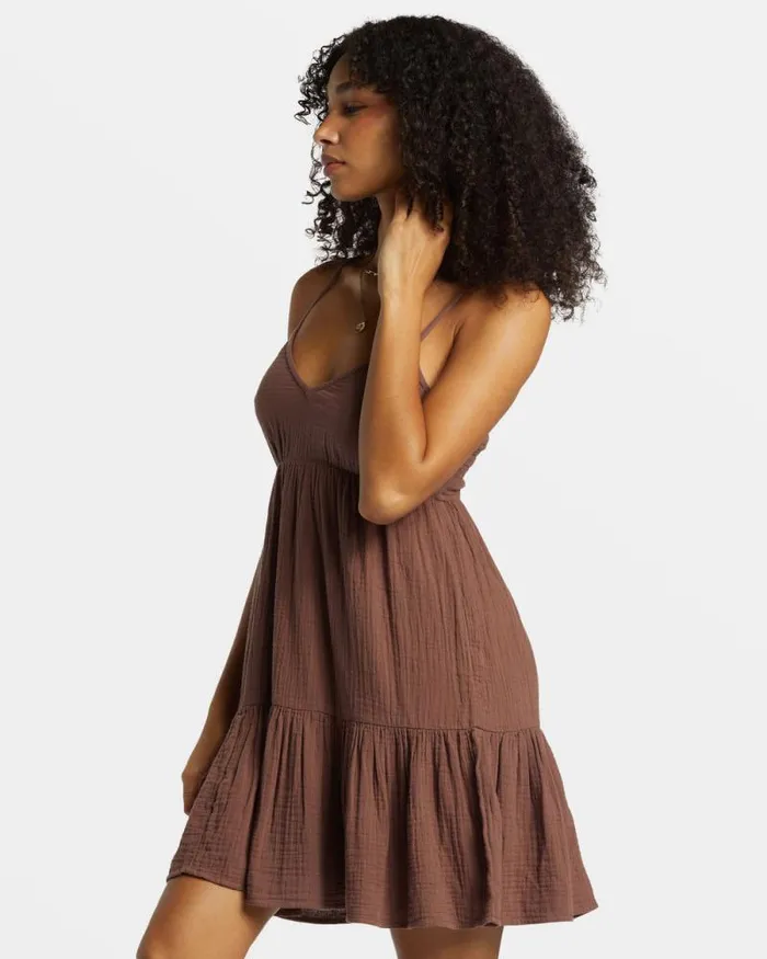 Billabong Dresses Wave After Wave Mini Dress Kona 8211 Women Billabong Dresses Wave After Wave Mini Dress Kona 8211 Women
