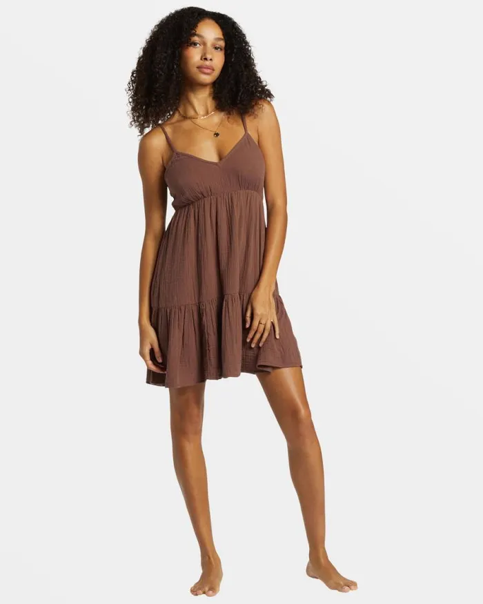 Billabong Dresses Wave After Wave Mini Dress Kona 8211 Women Billabong Dresses Wave After Wave Mini Dress Kona 8211 Women