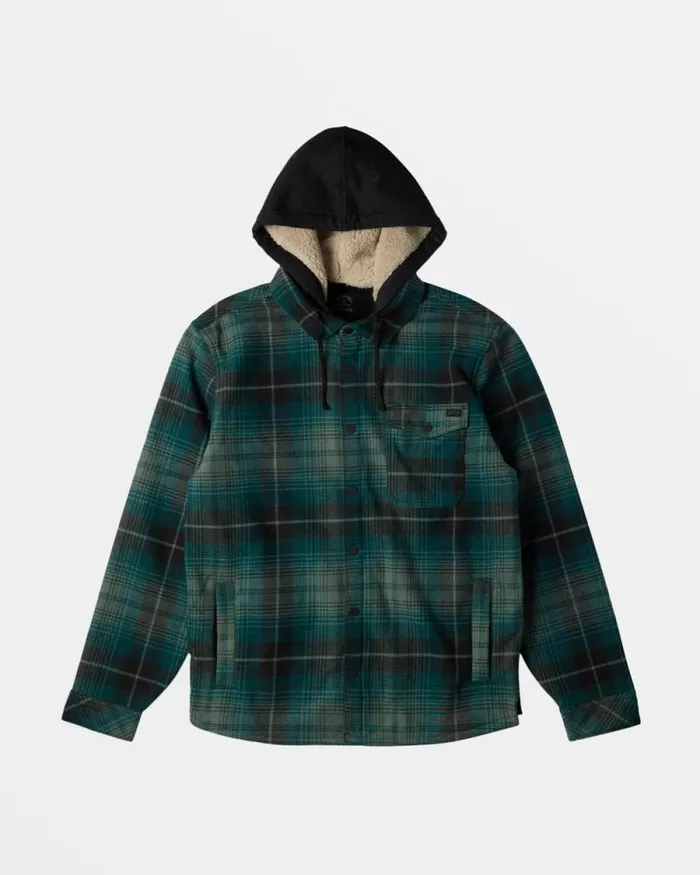 Billabong Hoodies and Fleece ADiv Furnace Bonded Long Sleeve Flannel Shirt Forest Green 8211 Men Billabong Hoodies and Fleece ADiv Furnace Bonded Long Sleeve Flannel Shirt Forest Green 8211 Men