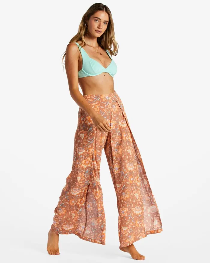 Billabong Jeans and Pants Split Spirit Floral Pants Rose Dawn 8211 Women Billabong Jeans and Pants Split Spirit Floral Pants Rose Dawn 8211 Women