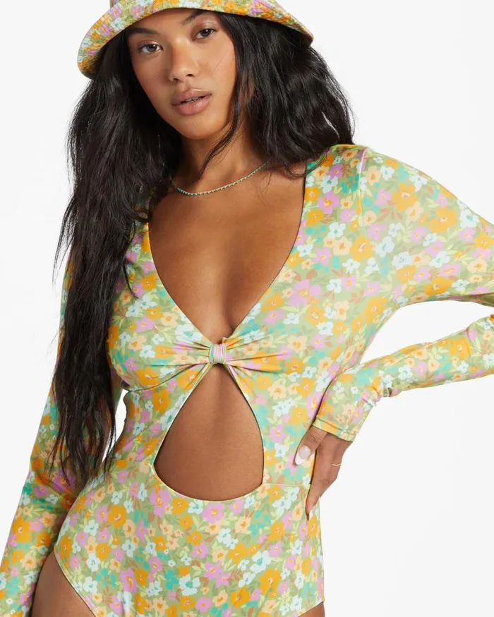 Billabong One Pieces On The Bright Side Surf Tee Palm Green 8211 Women Billabong One Pieces On The Bright Side Surf Tee Palm Green 8211 Women