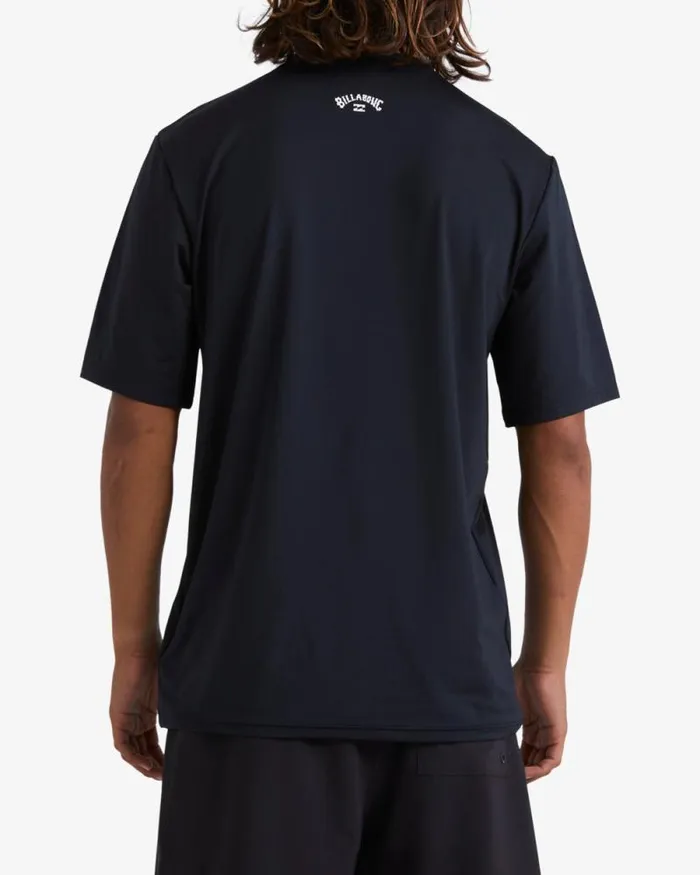Billabong Rashguards and Surf Tees All Day Wave Loose Fit Short Sleeve Surf Tee Black 8211 Men