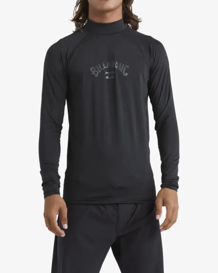 Billabong Rashguards and Surf Tees Arch Wave Performance Fit Long Sleeve Surf Tee Black 8211 Men Billabong Rashguards and Surf Tees Arch Wave Performance Fit Long Sleeve Surf Tee Black 8211 Men