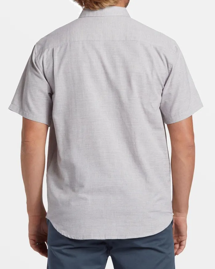 Billabong Shirts All Day Short Sleeve Shirt Port Heather 8211 Men Billabong Shirts All Day Short Sleeve Shirt Port Heather 8211 Men