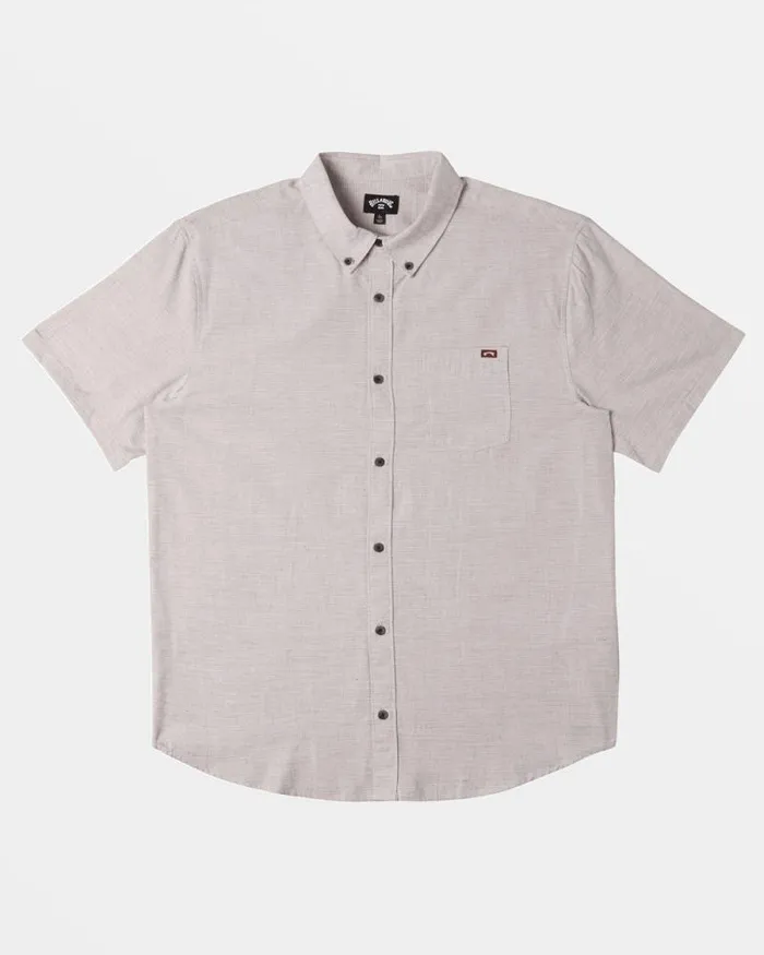 Billabong Shirts All Day Short Sleeve Shirt Port Heather 8211 Men Billabong Shirts All Day Short Sleeve Shirt Port Heather 8211 Men