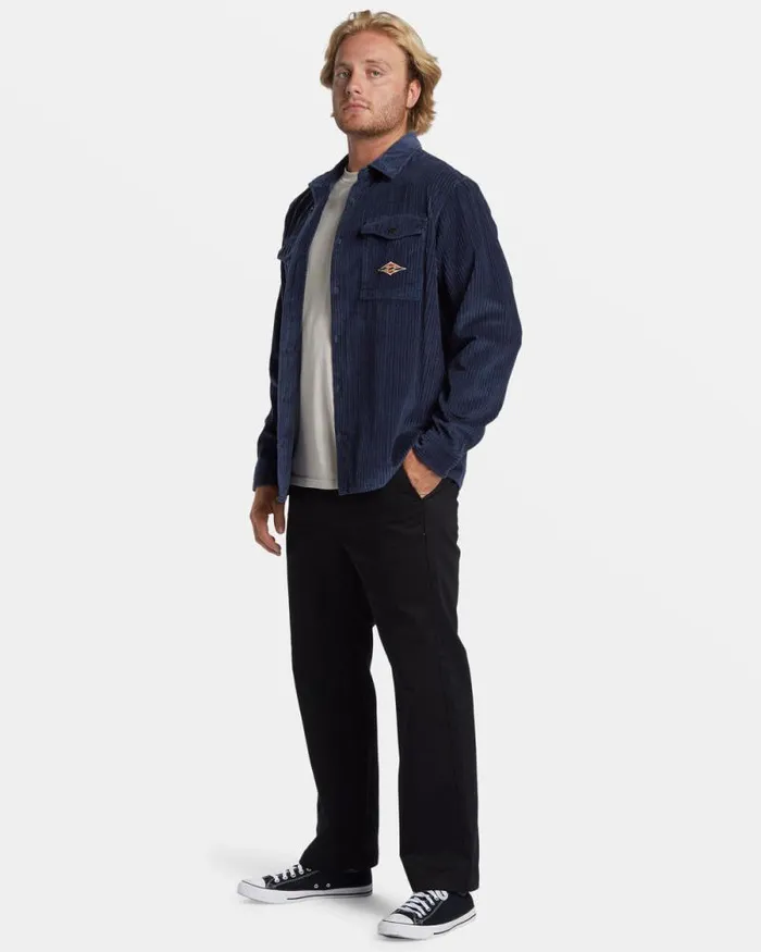 Billabong Shirts Bong Days Long Sleeve Cord Shirt Dusty Navy 8211 Men Billabong Shirts Bong Days Long Sleeve Cord Shirt Dusty Navy 8211 Men