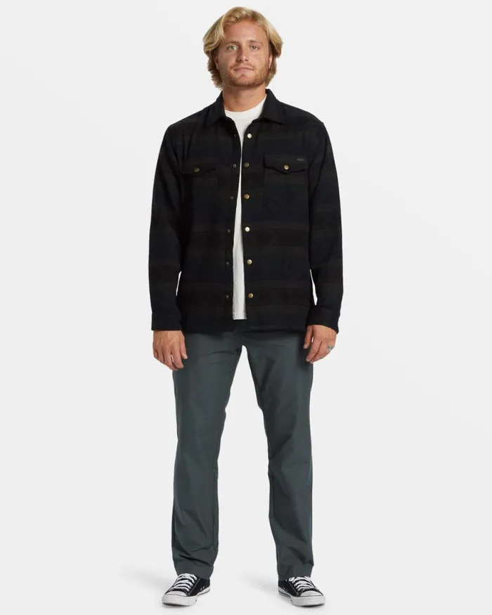 Billabong Shirts Lodge Long Sleeve Flannel Shirt Military 8211 Men Billabong Shirts Lodge Long Sleeve Flannel Shirt Military 8211 Men