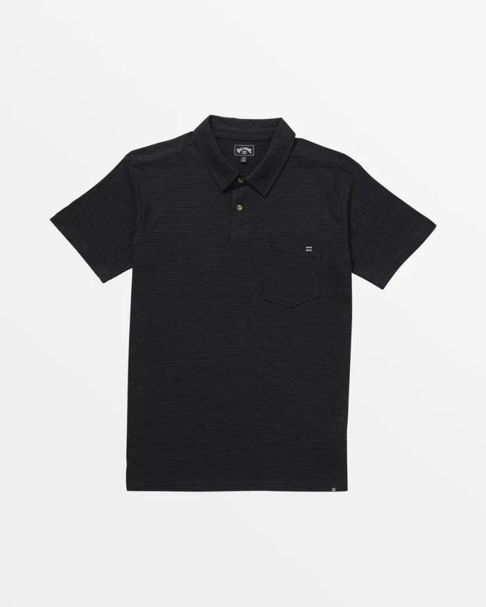 Billabong Shirts Short Sleeve Polo Shirt Black Heather 8211 Men